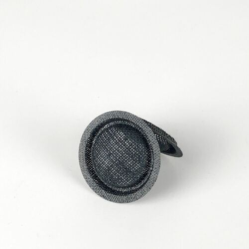 2 pièces 20 mm HAUT-PARLEURS DOME DÔME CAPUCHONS DE POUSSIÈRE en papier gamme complète noir  - Photo 1/5