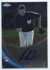 Ivan Nova signed baseball card (New York Yankees) 2010 Topps Chrome Rookie #214