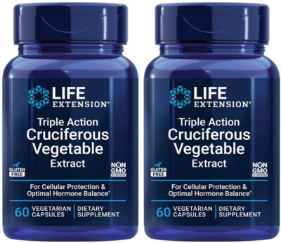 TRIPLE ACTION CRUCIFEROUS VEGETABLE EXTRACT  120  Capsule LIFE EXTENSION