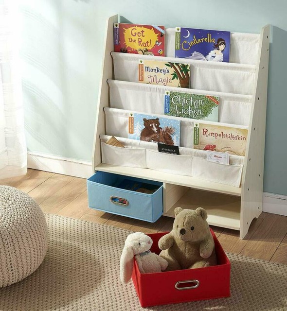 sling bookcase with storage