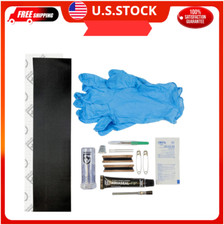 Aquaseal Fd Soft Top Repair Kit For Jeep And Convertible Cars Black 7 X 10