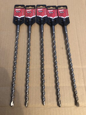 5 x Milwaukee 4932353821 8 mm x 260 mm M2 2-Schnitt SDS PLUS Bohrer Bit Job Lot neu