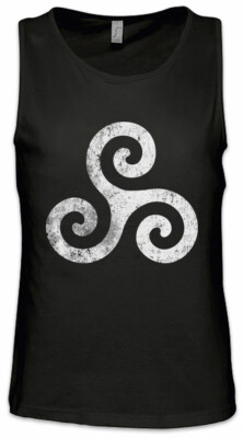 Triskelion Symbol I Herren Tank Top Nordic Celtic Kelten Knoten Larp Vikings