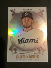 2021 Allen & Ginter Nick Neidert Rookie Hot Box Foil Miami Marlins 