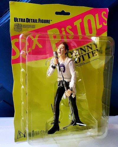 Rare New Sealed 2006 Johnny Rotten Action Figure Sex Pistols Punk Rock John...