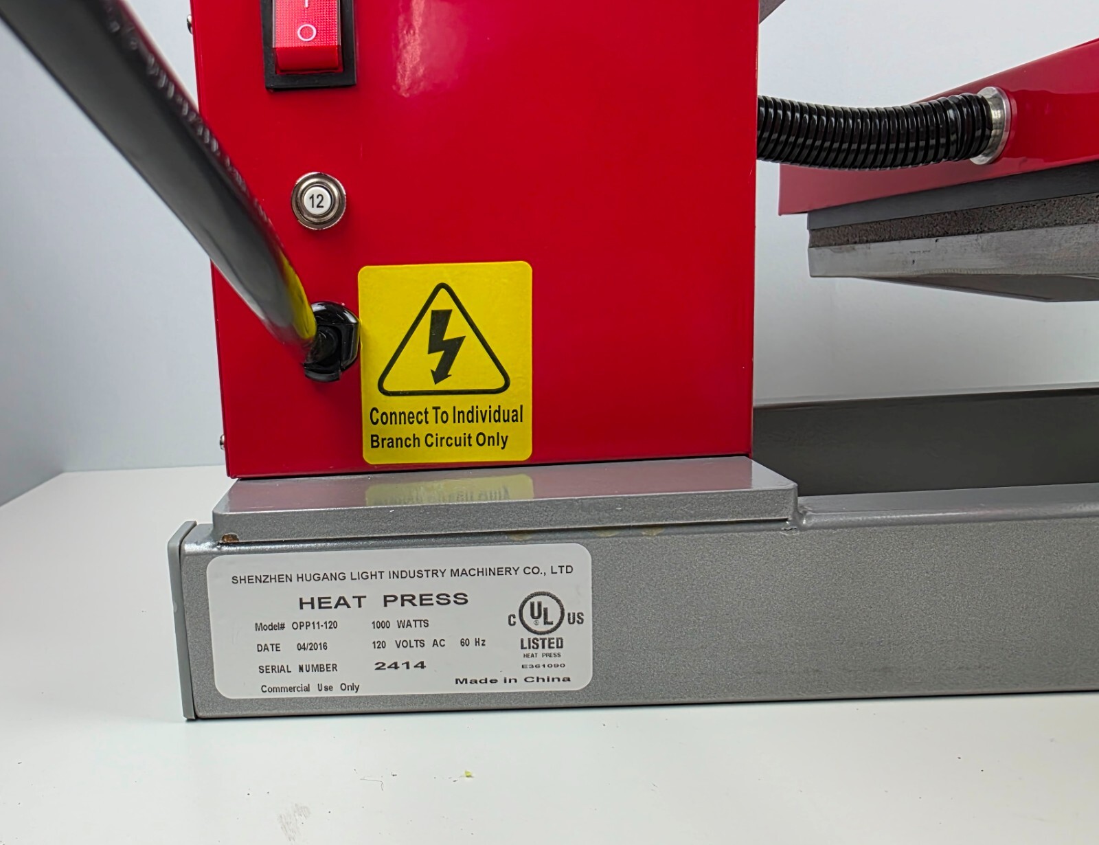 Hotronix Clam Basic Heat Press 11" x 15" Model OPP11-120 "WORKS GREAT!"