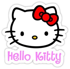 Hello Kitty Sticker Decal 4 X 4