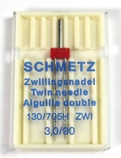 Twin Needle 3,0/90 130/705H ZWI Schmetz Sewing Machine Needles