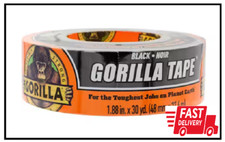 Gorilla 30 Yard Black Tough Duct Tape Single Roll, Pack of 1