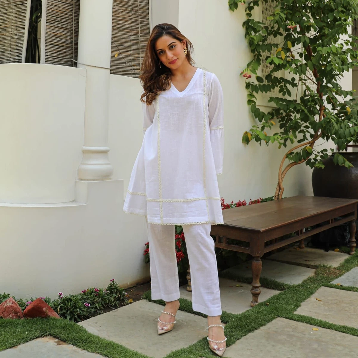 White Soft Cotton Blouse, Chikankari Short Kurta on Very Soft Cotton  Mulmul, Hand Embroidered - Etsy Canada | Embroidered tunic top, Blouses for  women, Cotton blouses