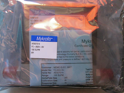 MYKROLIS MF FC-262V-8V 100 SLPM FC262V 150PSI  MASS FLOW CONTROLLER (653)
