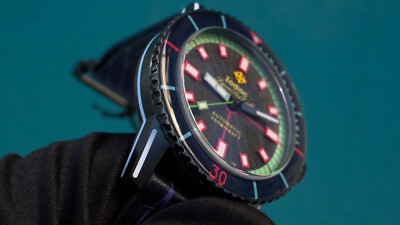 Zodiac x Worn & Wound Super Sea Wolf Laser tag Ultra Violet LE 282