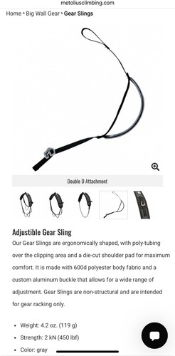 Metolius Double D Attachment for Gear Slings - Picture 2 of 5