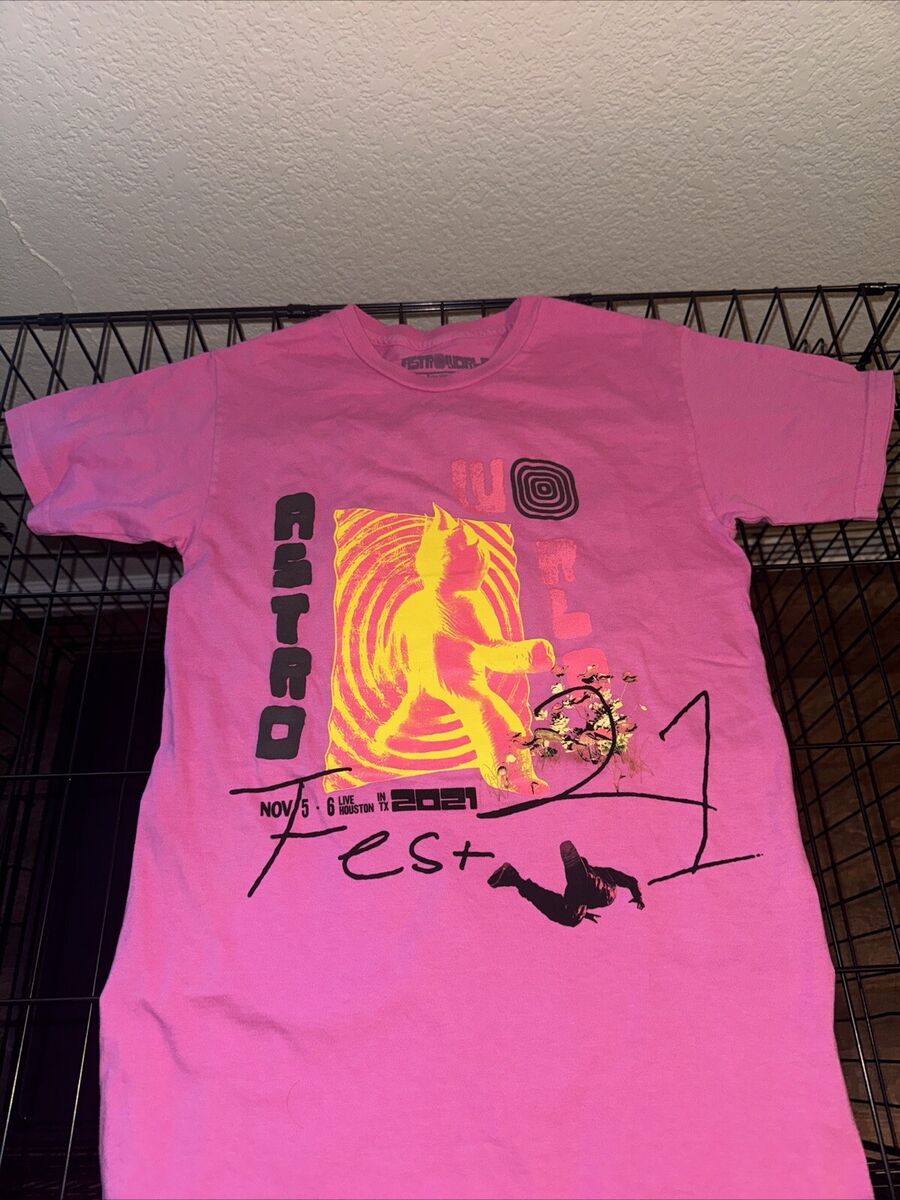 Cactus Jack Travis Scott Other Side T Shirt Pink Astroworld Cactus Jack Travis Scott Other Side T Shirt Pink Astroworld