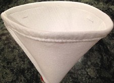 MAPLE SYRUP FILTER CONE - SYNTHETIC ORLON - 1 QUART - FOOD SAFE FILTERS