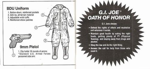 1992 12" GI Joe Hall Of Fame Duke v.2 OPERATIONS MANUAL booklet OM01-92 JTC - Picture 8 of 9