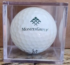 Moneta Group Logo Golf Ball Titleist In display case