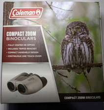 Coleman 15-50x28 Compact Zoom Binoculars, Silver CZ155028 EXCELLENT N096