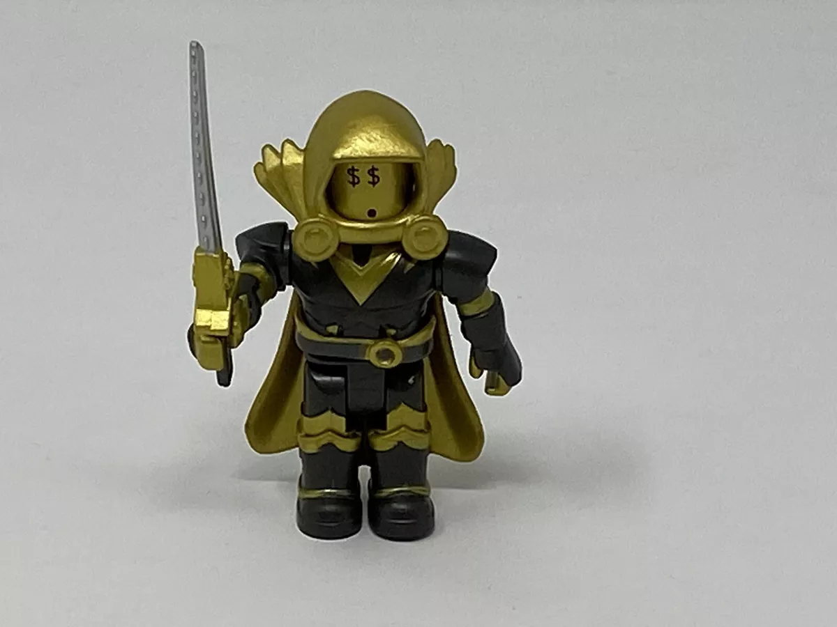 Roblox Icons Gold Collectors Dominus Aureus Dude Figure With Sword Toy