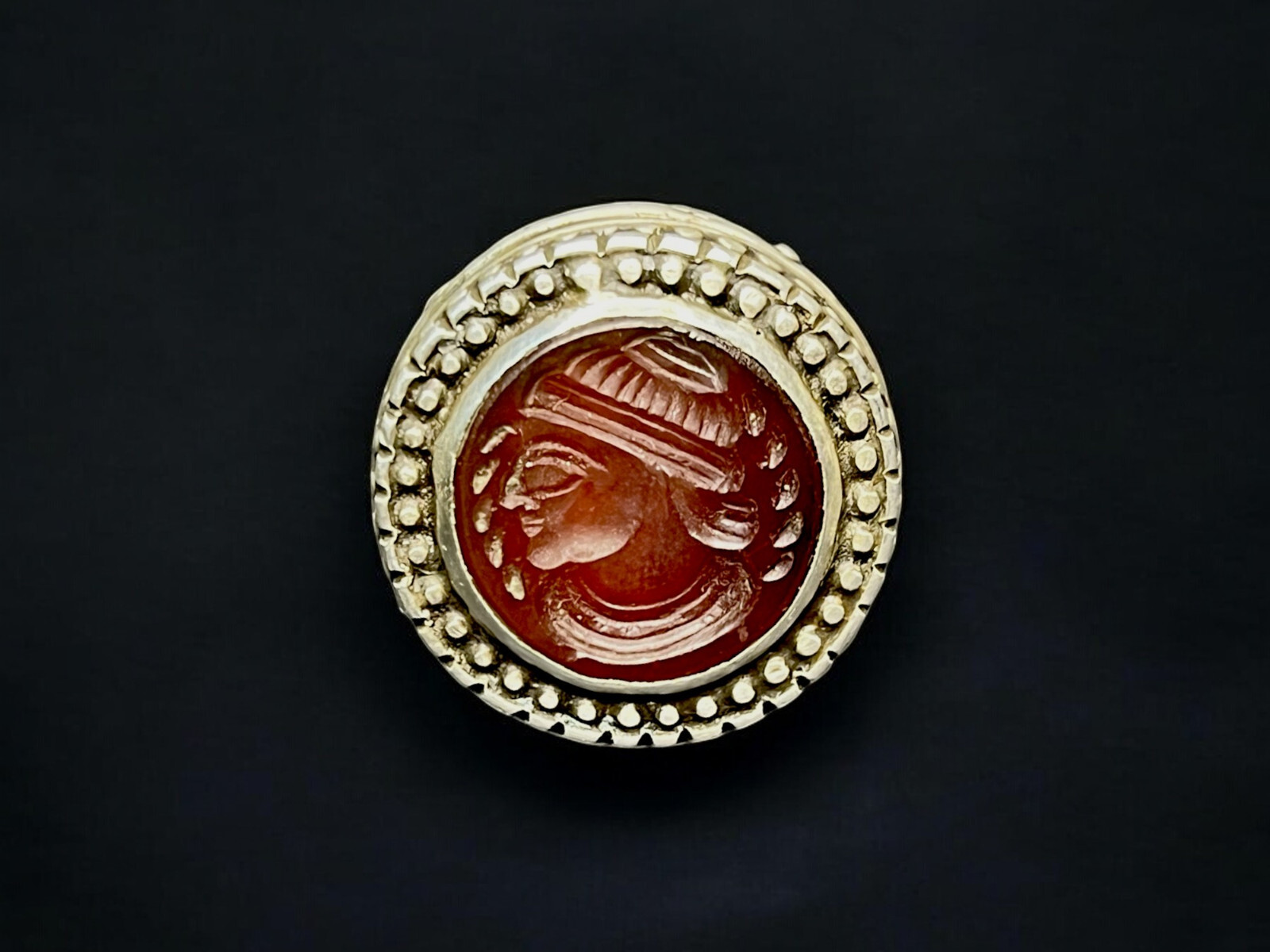 Orient Turkmen solid silver carnelian signet ring… - image 13