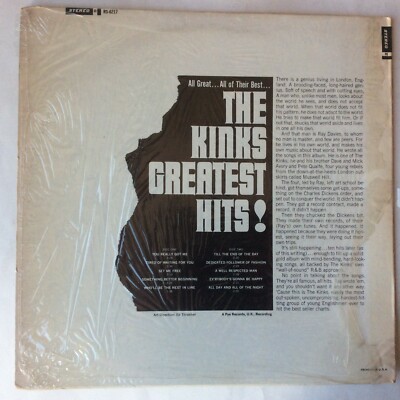The Kinks-Greatest Hits- Original -Vinyl-Record-Album-LP-Reprise