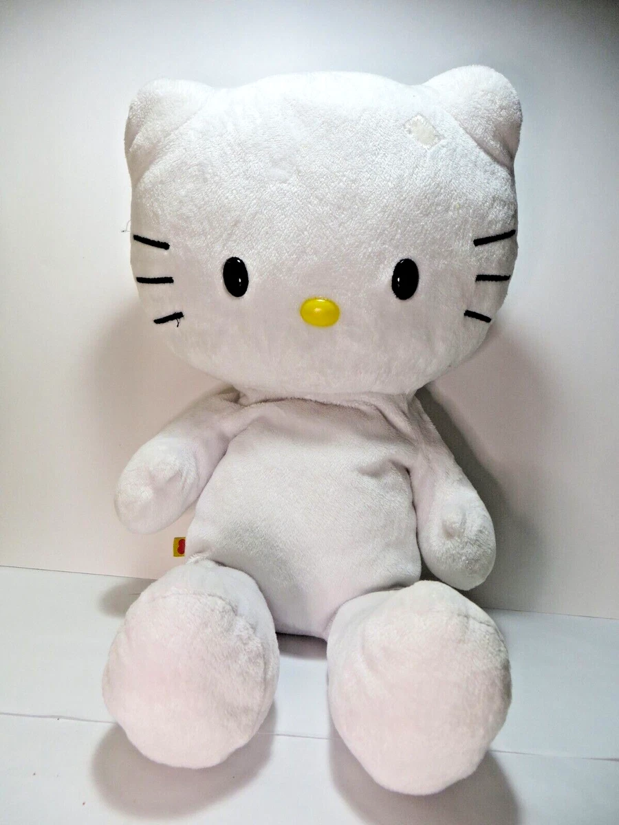 BUILD A BEAR - HELLO KITTY 19 in - White Soft Stuffed Plush Toy Sanrio -  BAB