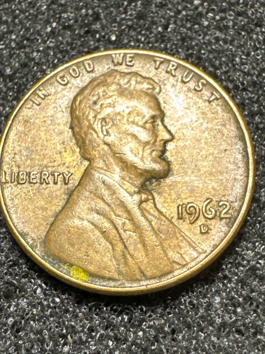 1962 D Lincoln Memorial Penny Error Ghost FG Initials | eBay