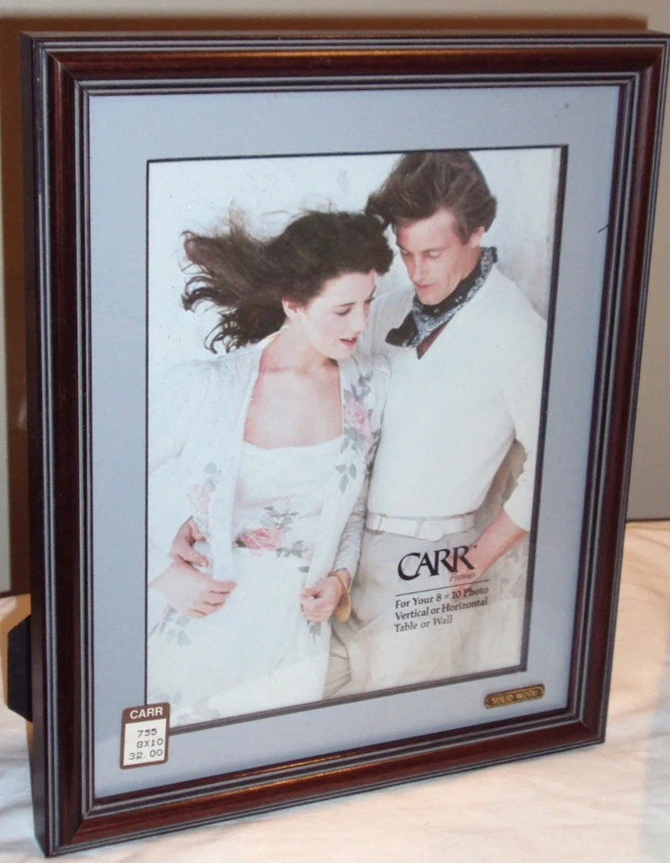 Marco de madera maciza oscura CARR 8x10 foto vertical u horizontal/mesa o pared Foto 2 de 4