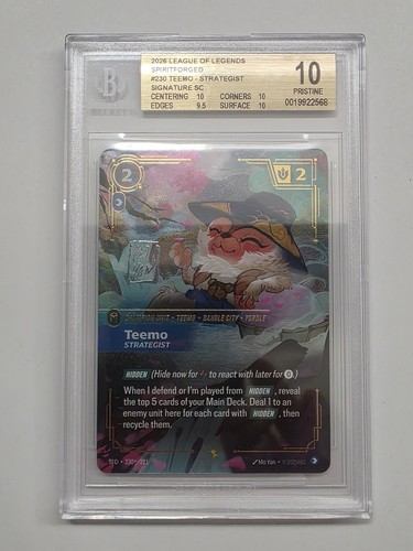Teemo, Strategist graded BGS 10 for sale on eBay