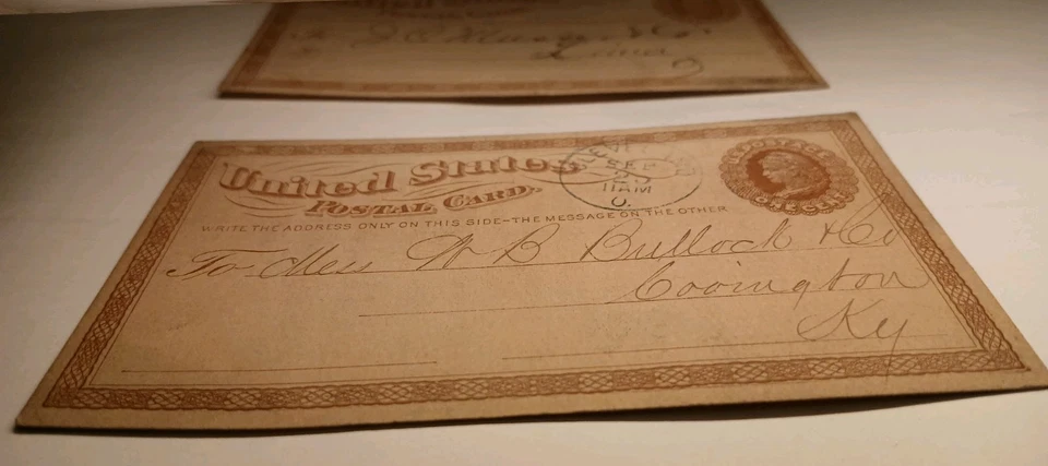 ✨️🏴☠️PAQUETE TESORO GRATIS🏴☠️✨️(2) 1873 ESTADOS UNIDOS 🇺🇸 Postales. Cleveland Foto 2 de 4