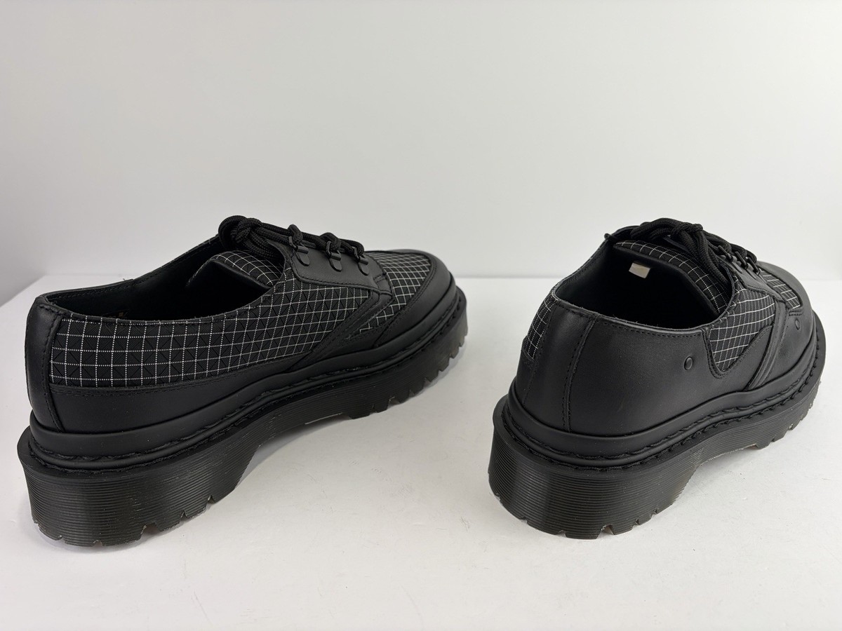 Dr. Martens 1461 EXP Black Bex Grid Ripstop Leather Shoes Men's 9