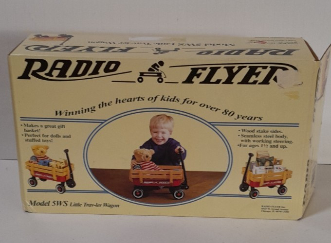 Vintage Radio Flyer Little Trav-ler Wagon Model 5WS 13.25" Doll Toy