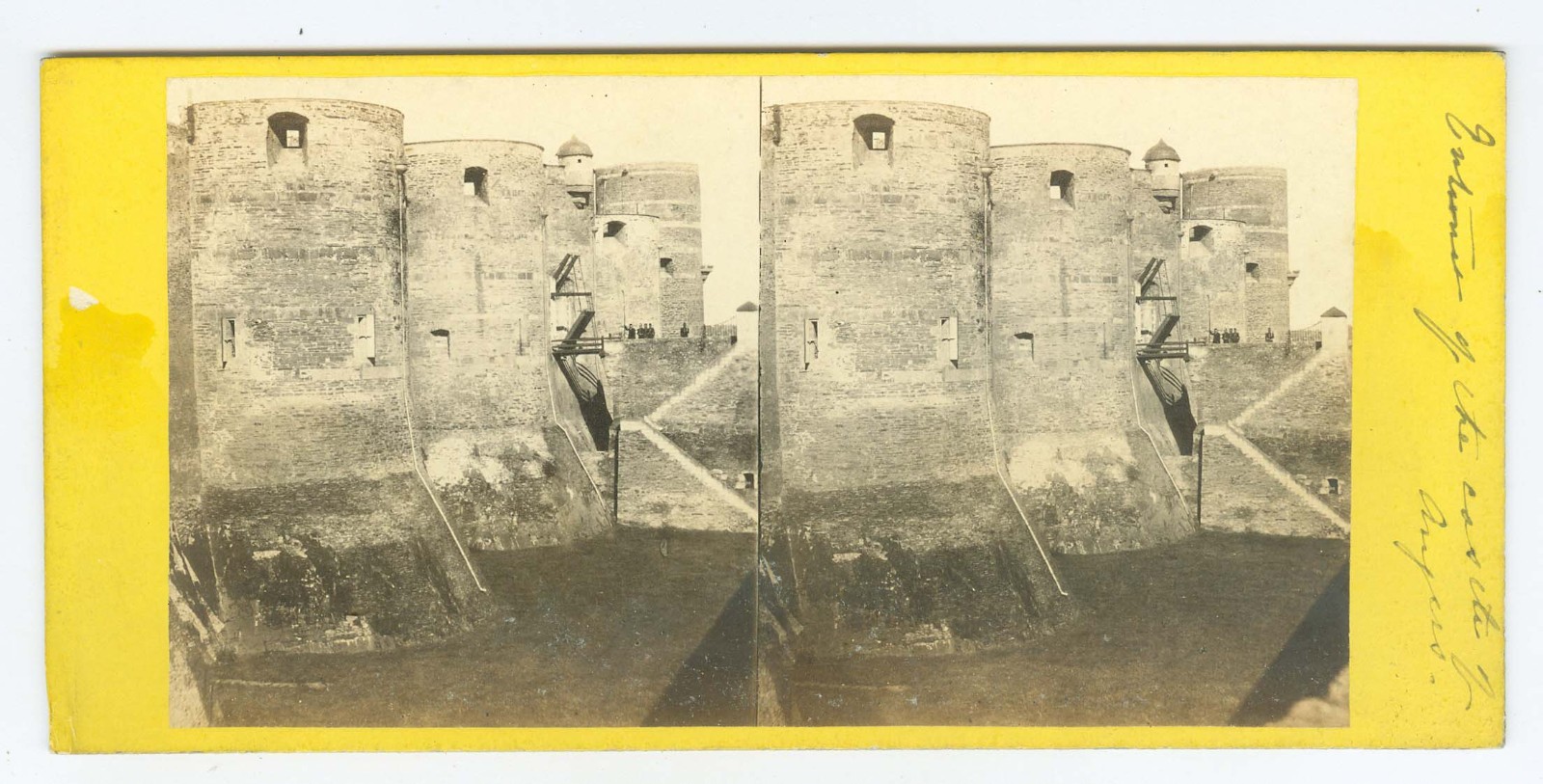 G2129~ FRANCE - Château d'Angers Castle c.1860s Stereoview