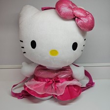Sanrio Hello Kitty Plush Backpack Pink Sparkle Dress 15 FAB Starpoint 2016