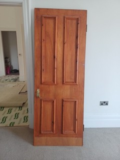 Solid Wood 4 Panel Internal Fire Door 73 cm x 199 cm x4.5 cm