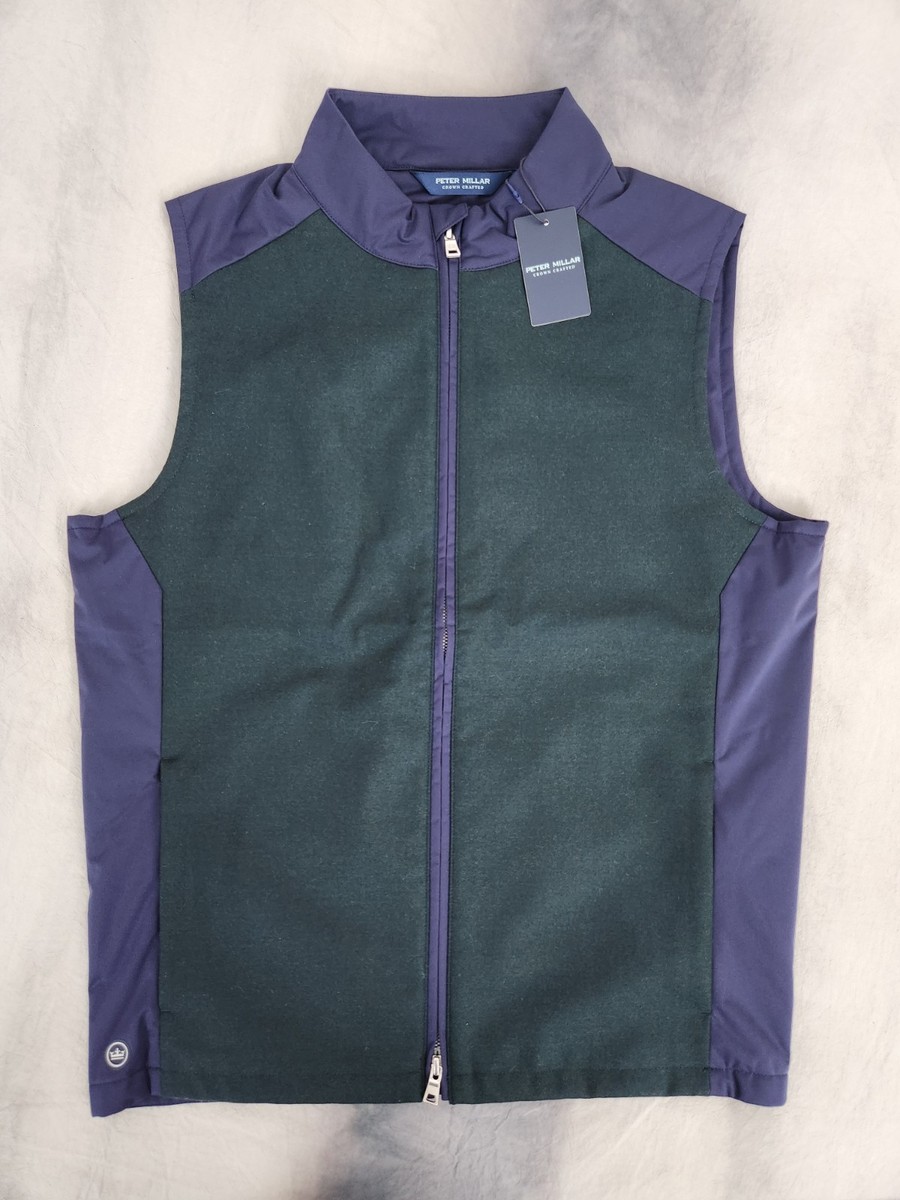 Peter Millar Laci Cambridge Wool Vest MF24XZ34 Men's Size Medium