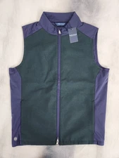 Peter Millar Laci Cambridge Wool Vest MF24XZ34 Men's Size Large New