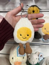 Jellycat Amuseables Boiled Egg Plush Keychain Bag Charm Toy Gift - NWT