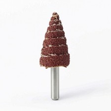 50 Pieces Sandcloth Abrasive Head Rust Removal Conical Sanding Cone with Shank