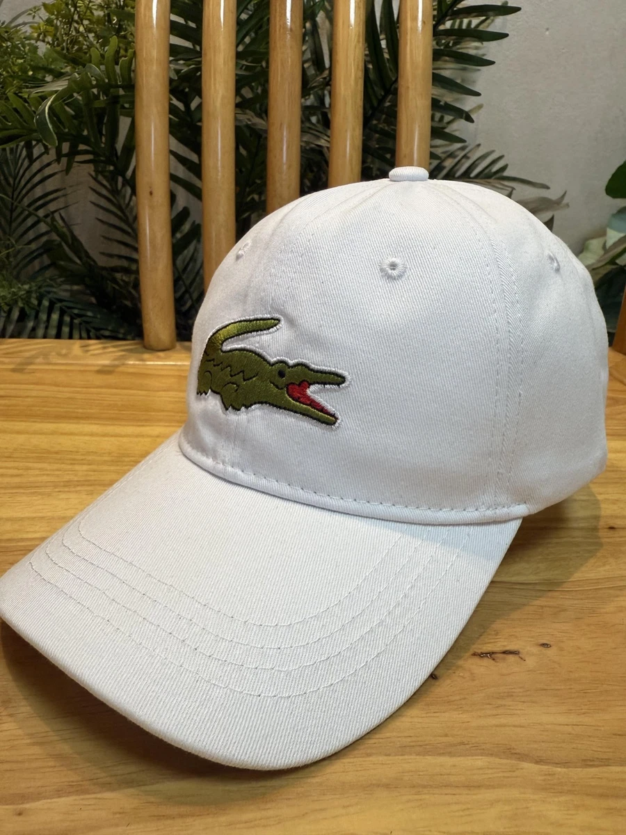 Lacoste White Adjustable Hats for Men for sale | eBay display picture 3