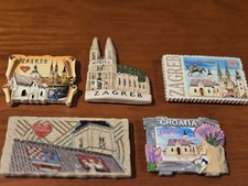 5 Collectible Resin & Ceramic Souvenir Fridge...