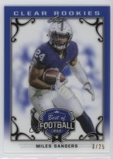 2019 Leaf Best of Football Clear Rookie Navy 3/25 Miles Sanders #FB-15 k4s