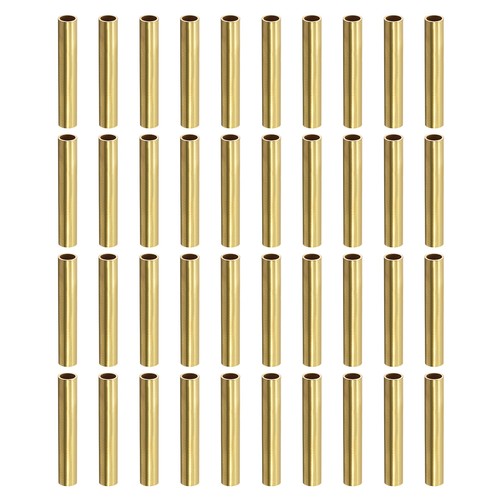 8 Tubes Laiton 2x0.2x300mm - Pour Bricolage Et Décoration
