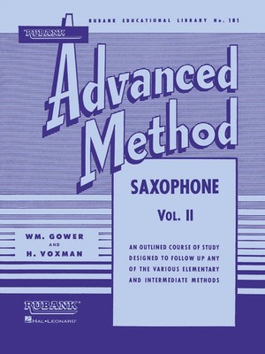 Rubank Advanced Method H. Voxman and Wm. Gower Saxophone Vol. 2 Sheet Music...