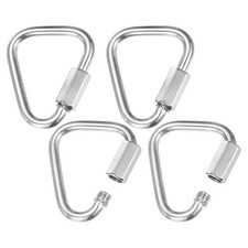 4-Pack Quick Chain Link Connector, 3/16" 316 Stainless Steel Repair Chain Links