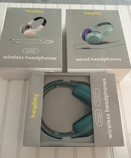 3 Heyday On-Ear Headphones - 1 Wired 2 Wireless Bluetooth