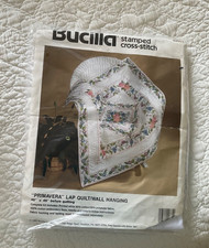 Bucilla Stamped Cross Stitch Lap Quilt /Wall Hanging. 45” x45”.
