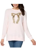 Jingle Belles by Kim Gravel Women's Golden Girls Holiday Sweater Pink