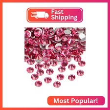 288PCS Art Nail Rhinestones Non Hotfix Glue Fix Round Crystals Glass Flatback fo