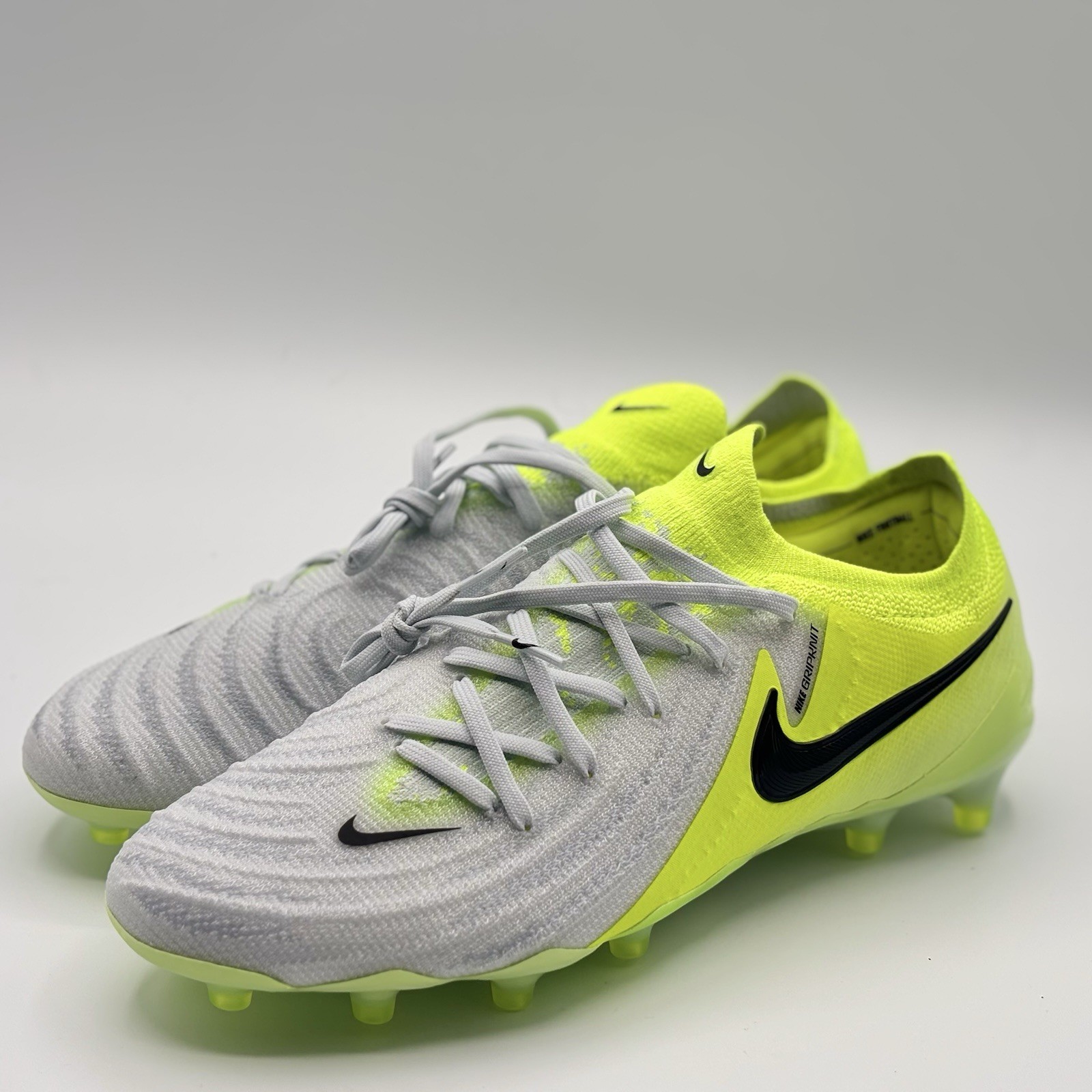 Nike Phantom GX 2 Elite AG Metallic Silver Volt  HF4357-003 Men’s Size 7M/8.5W